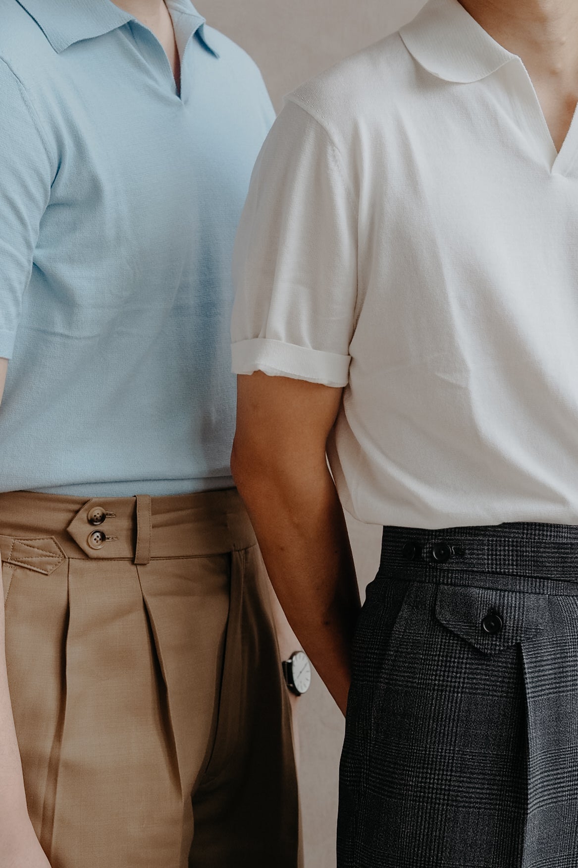 Ivory Buttonless Polo Shirt