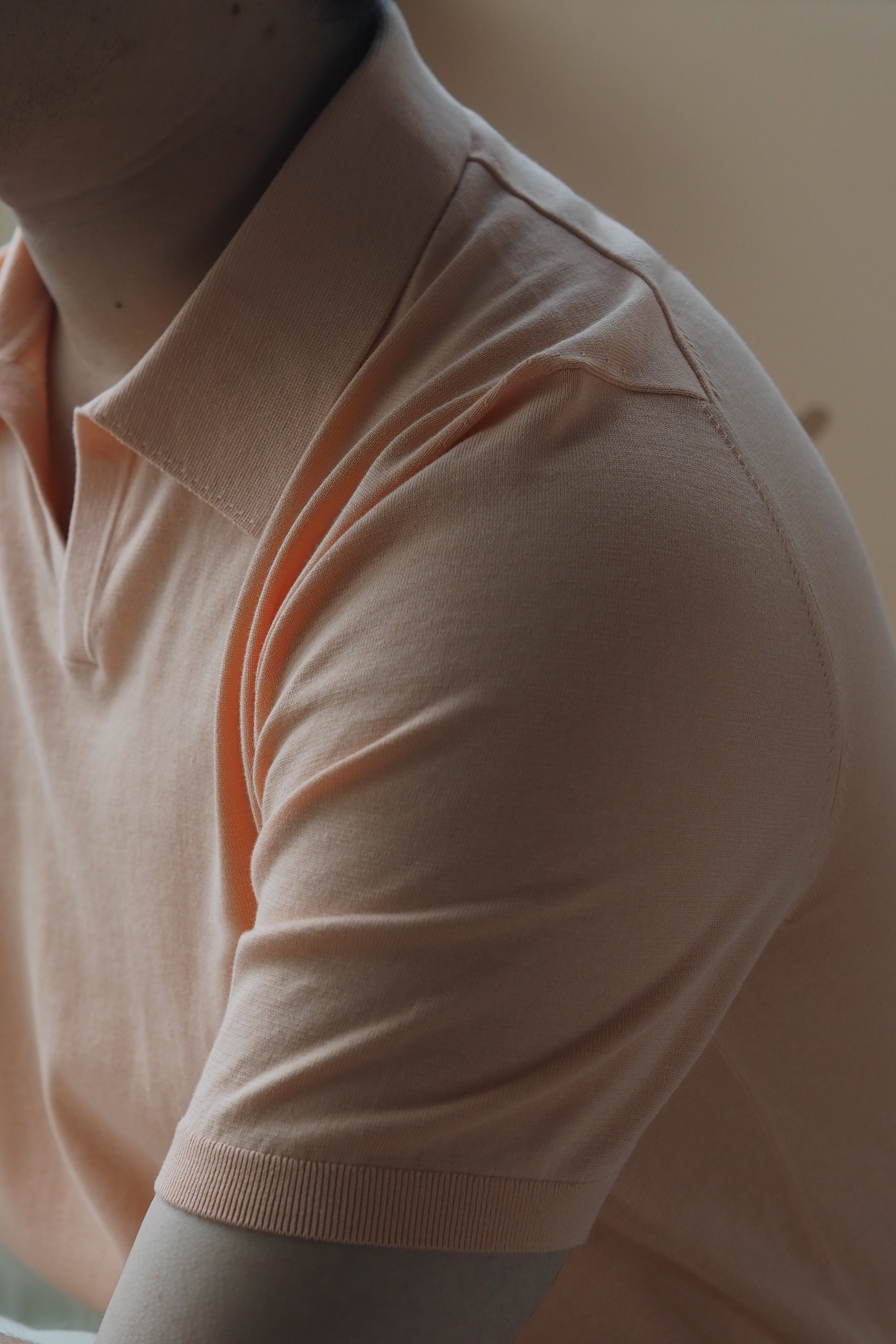 Cantaloupe Buttonless Polo Shirt