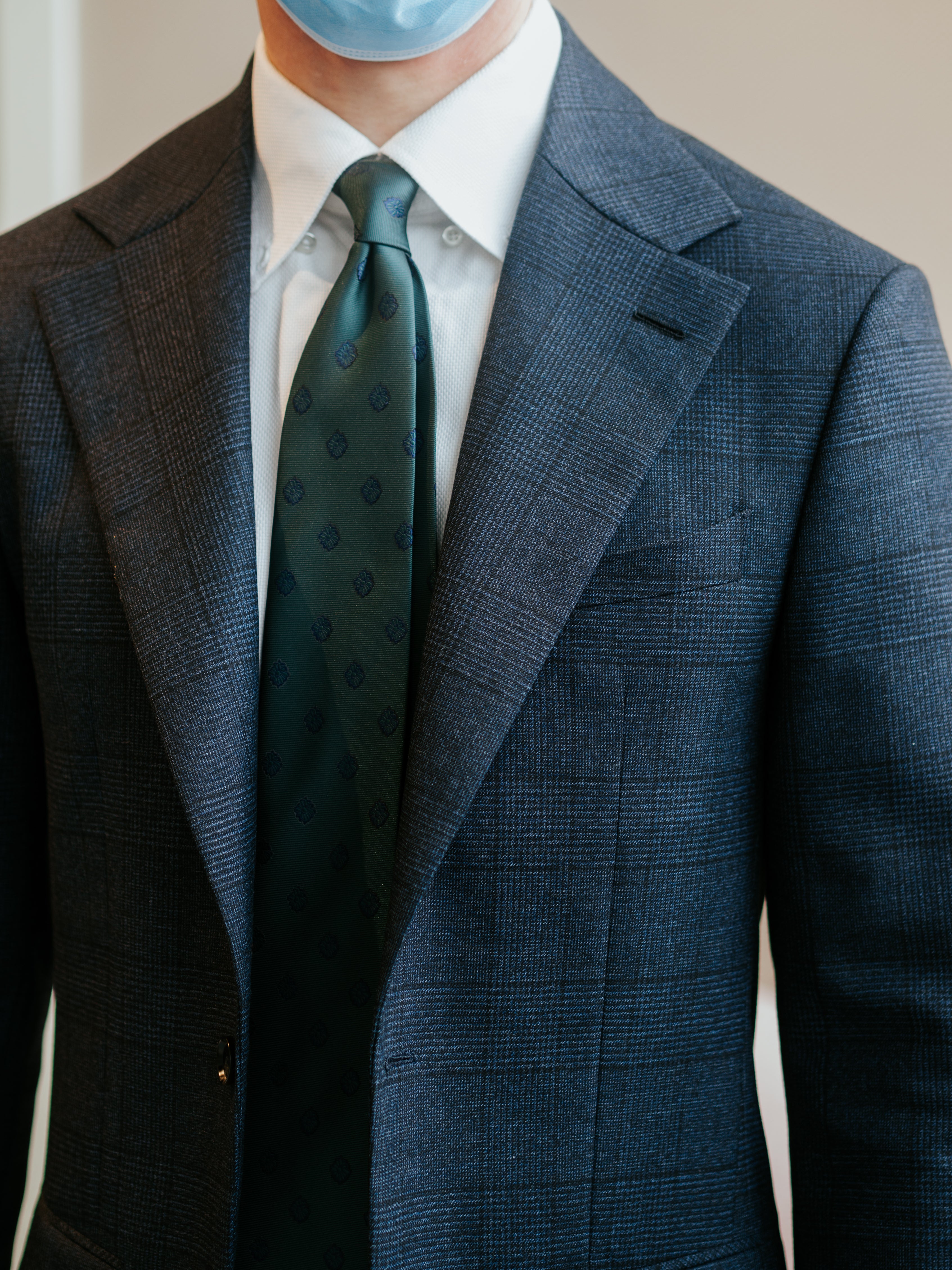 Business Suits Checkered Tailored