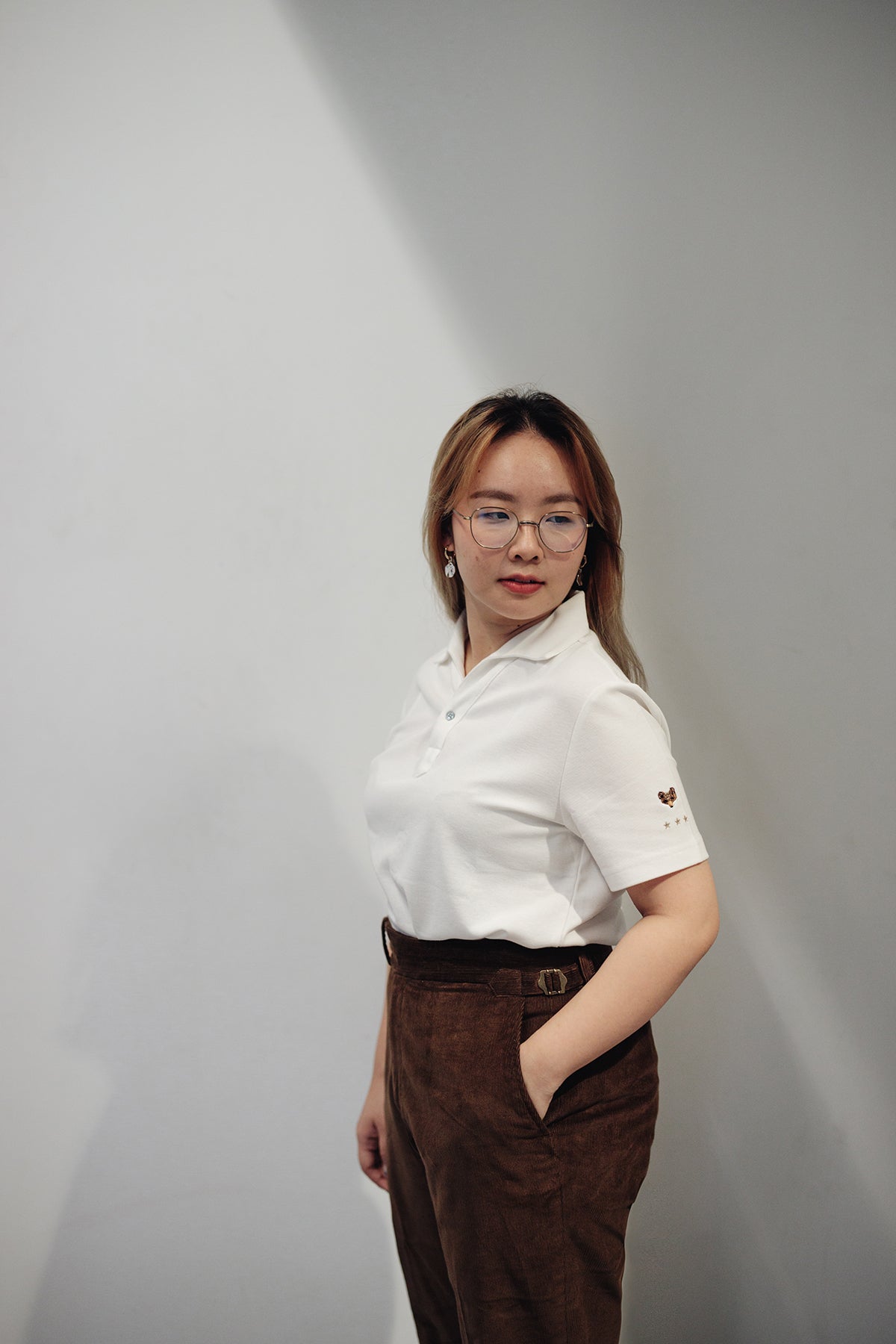 One Piece Collar Polo Tee - White - Assemble Singapore