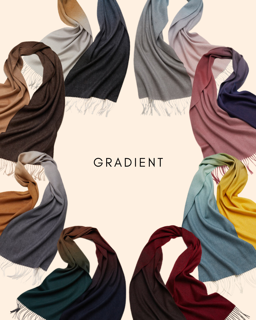 Pure Cashmere Scarf II: Gradient