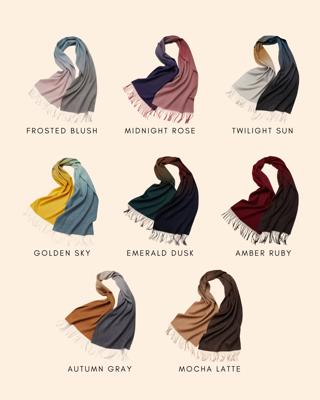 Pure Cashmere Scarf II: Gradient