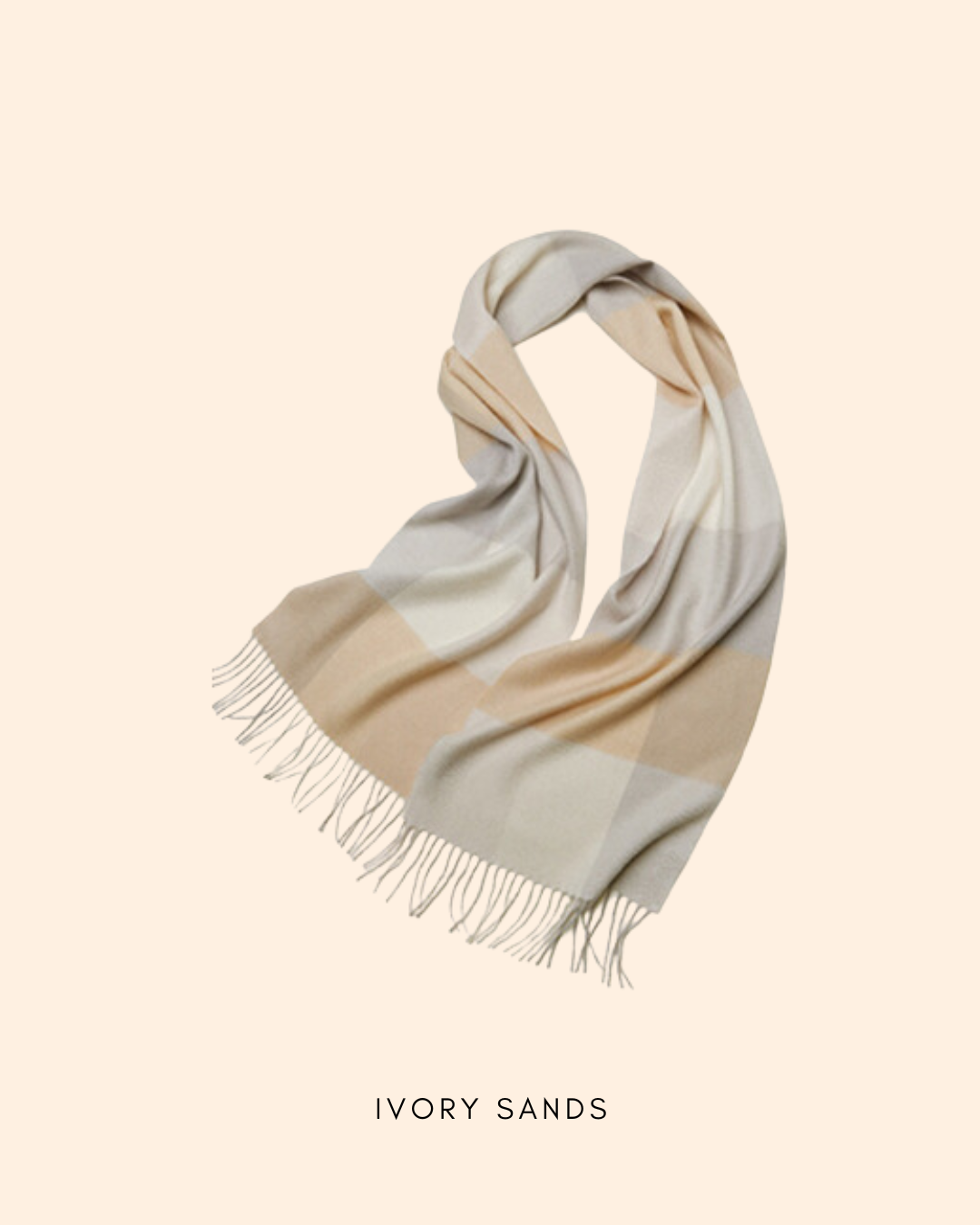 Pure Cashmere Scarf II: Checkered