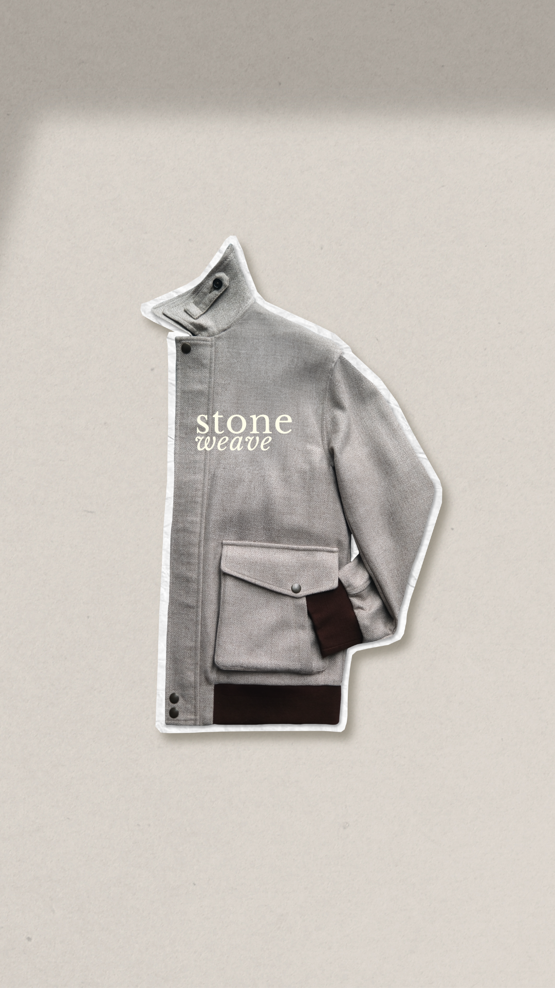 A2 Flight Jacket In Stone Weave