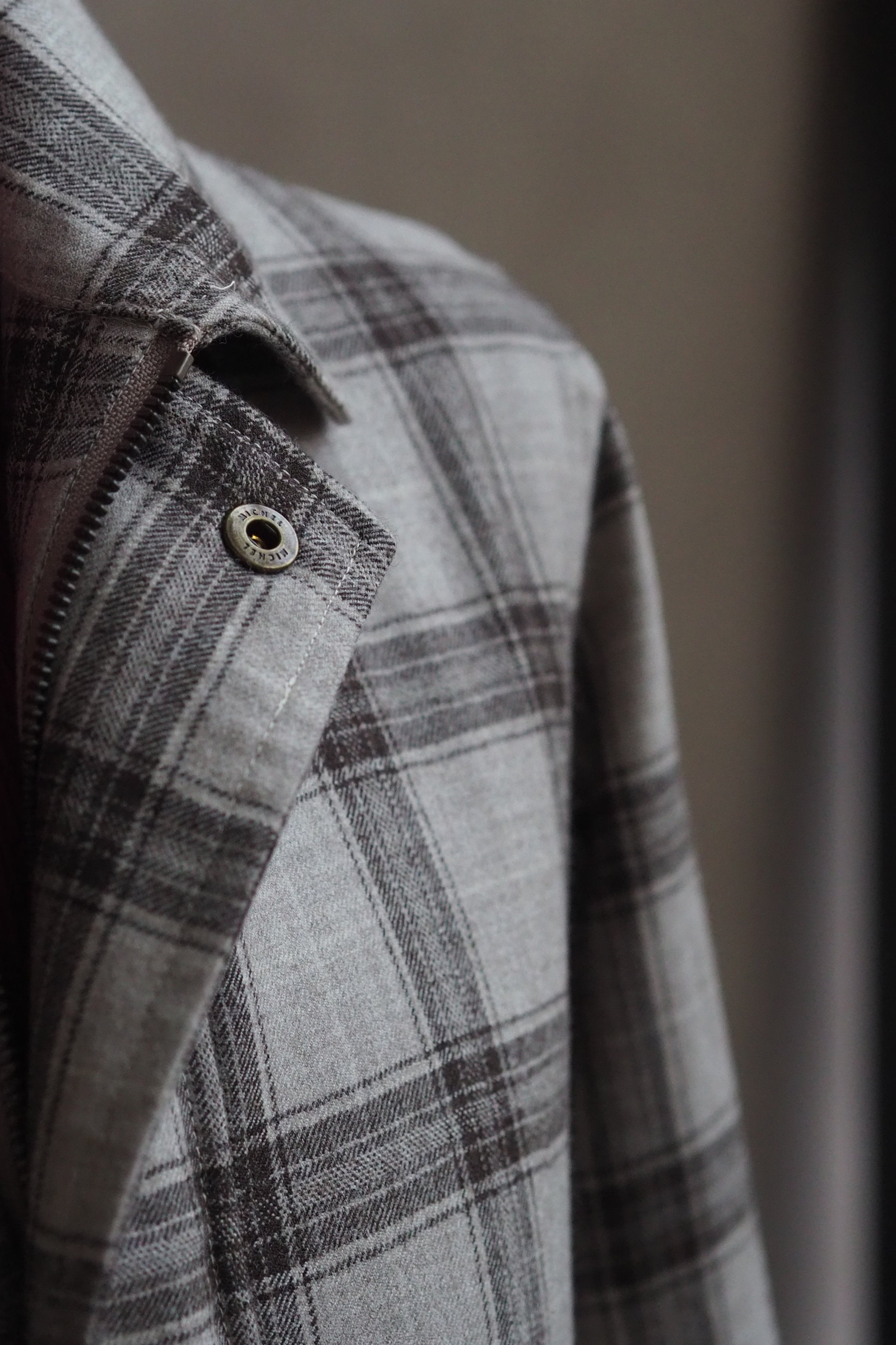 A2 Flight Jacket In Classic Windowpane Plaid