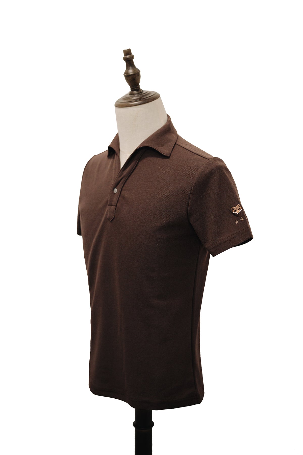 One Piece Collar Polo Tee - Brown - Assemble Singapore
